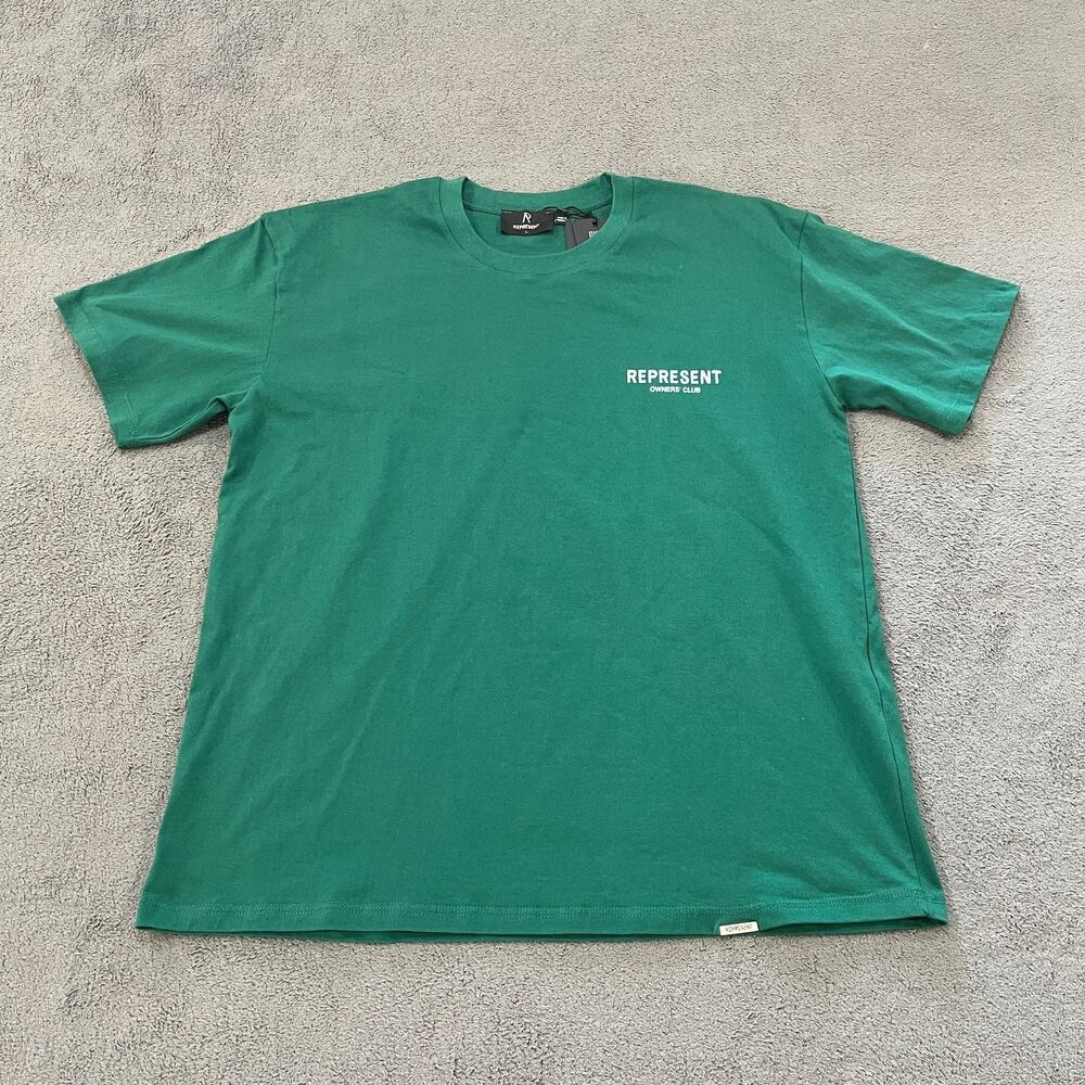 Represent Green Short Sleeve Graphic Tee Owners Club T-Shirt Men's Size Large